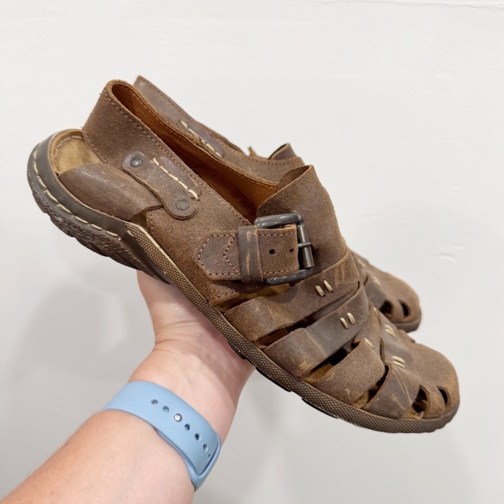 Josef Seibel Logan 70 Men’s Fisherman Sandal Leather Size 44